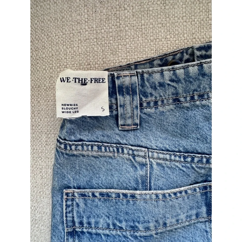 NWT‎ Free People We The Free Eden Slouchy Wide Leg Jeans  $148